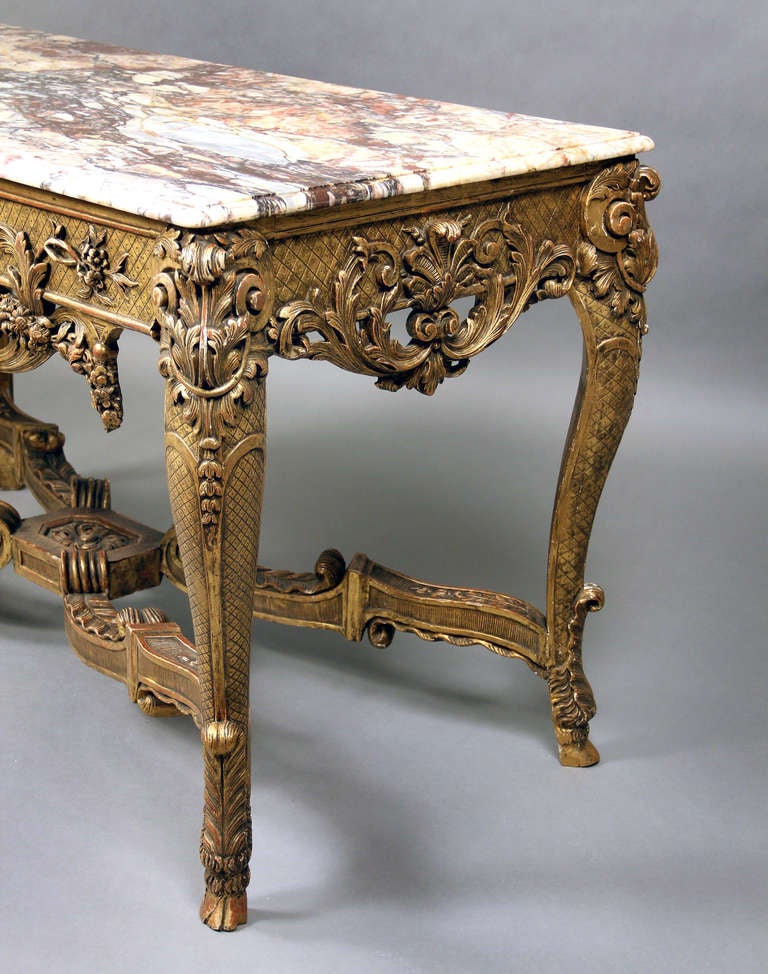 Fine Late 19th Century Louis XV Style Console Table In Excellent Condition For Sale In New York, NY