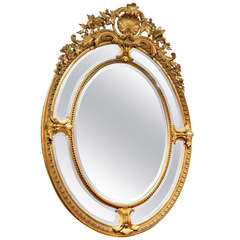 Stunning Late 19th Century Carved Giltwood and Gesso Mirror 3