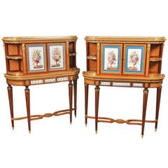 Fine Pair of Late 19th Century Bronze and Sevres Porcelain Cabinets by Gillows 12