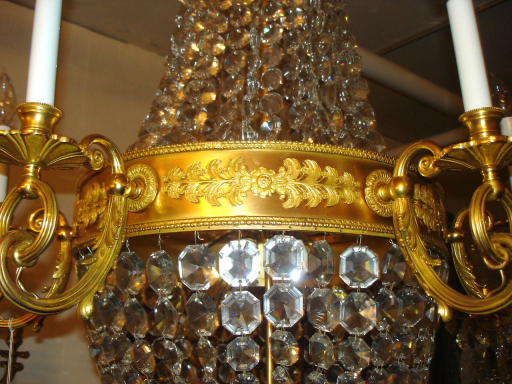 French Russian Style Baccarat Crystal Chandelier