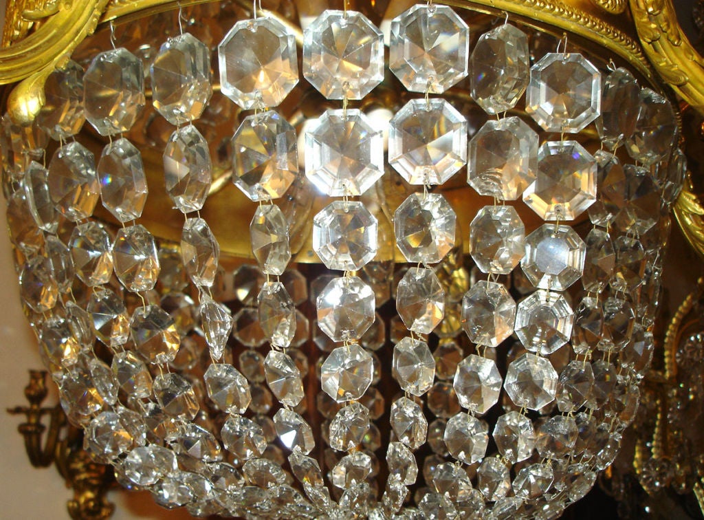 19th Century Russian Style Baccarat Crystal Chandelier