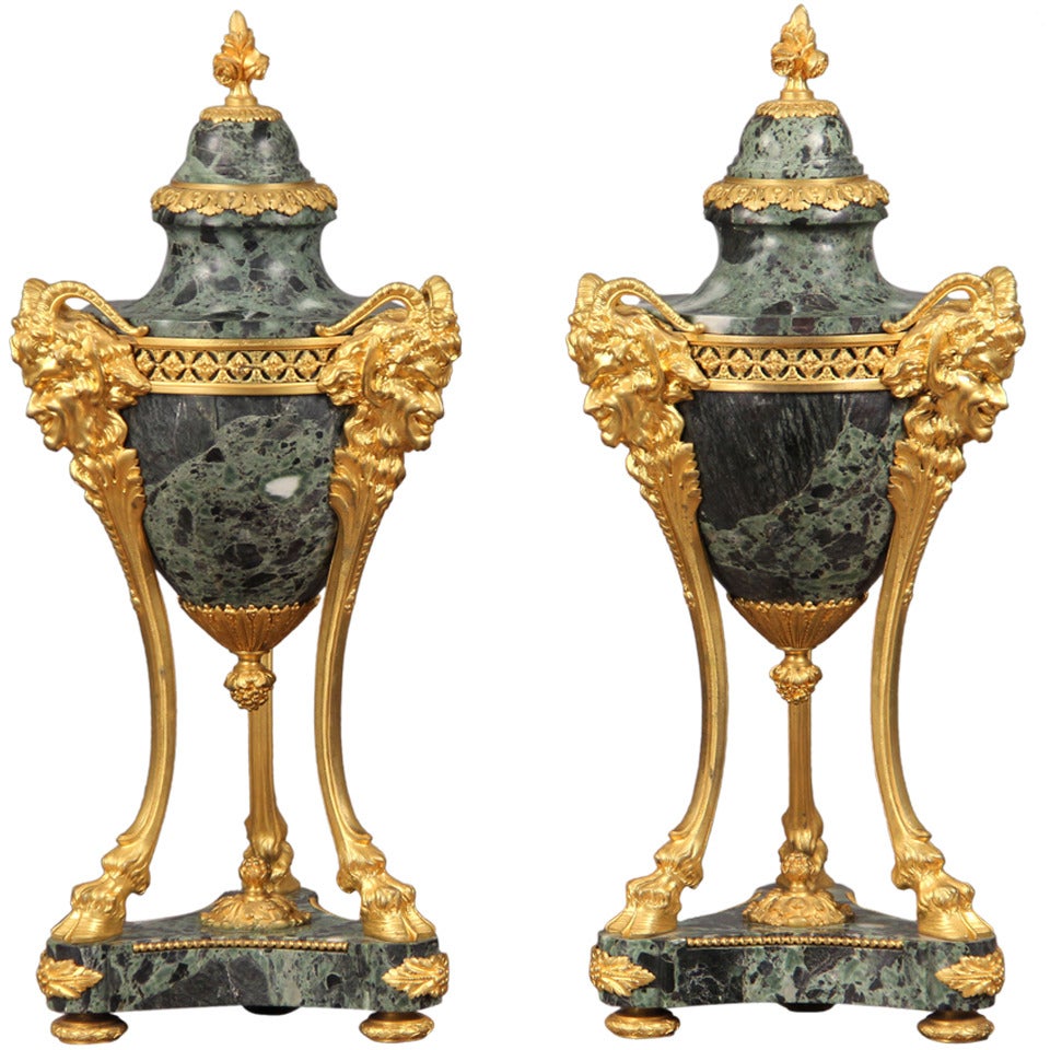 Pair of Late 19th Century Cassolettes by Thiebaut Freres