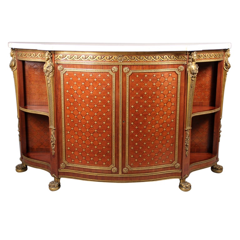 A Mid 19th Century Gilt Bronze Mounted Cabinet By Charles-Guillaume Winckelsen