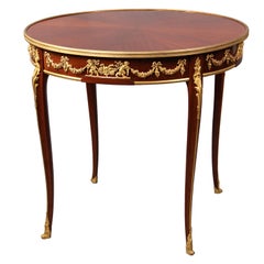 Gilt Bronze Mounted Center Table by François Linke