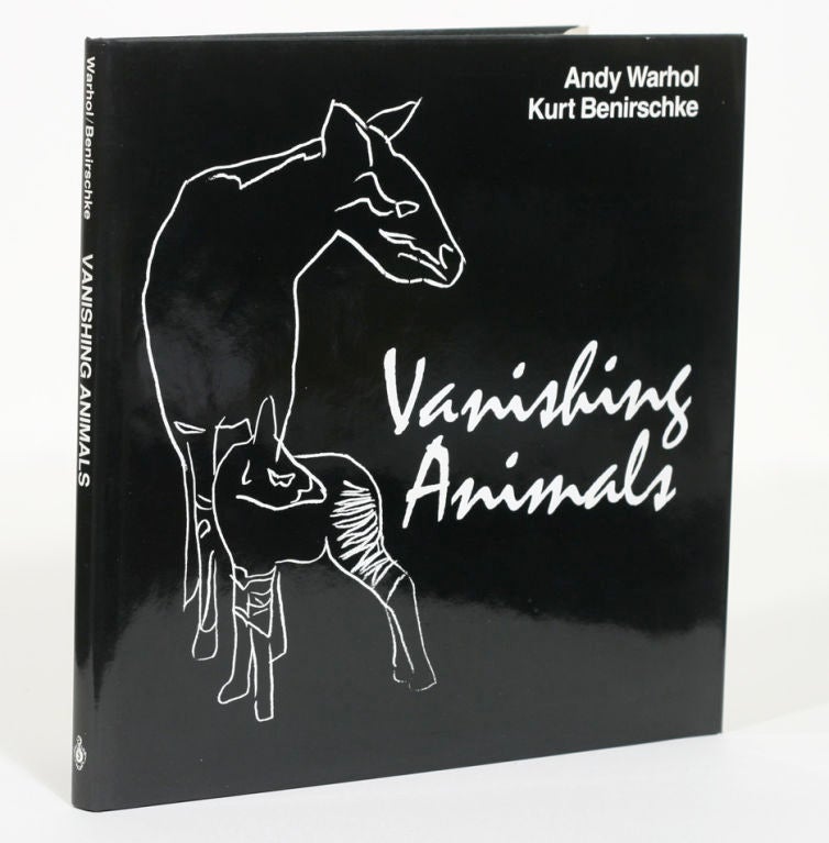 American Andy Warhol - Vanishing Animals, first edition, signed by Warhol