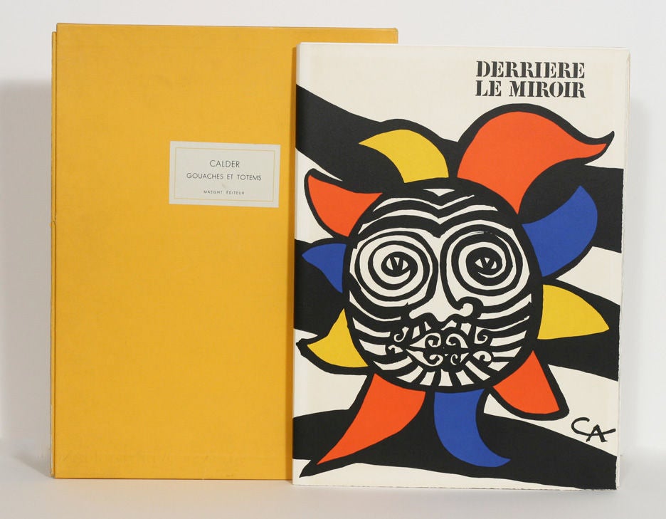 CALDER, ALEXANDER.<br />
<br />
Gouaches et Totems: Derriere le Miroir, Special Issue 156<br />
<br />
SIGNED LIMITED FIRST EDITION, number 124 of only 150 copies SIGNED BY CALDER.<br />
<br />
Beautifully printed on velin de Rives. With seven