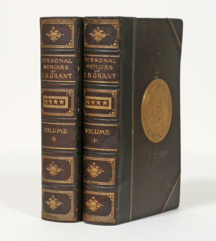 FIRST EDITION IN ORIGINAL PUBLISHER'S DELUXE MOROCCO of Grant's important and fascinating memoirs, illustrated throughout with numerous steel engravings, facsimiles, and over forty maps. Written during the final days of Grant's life and seen through