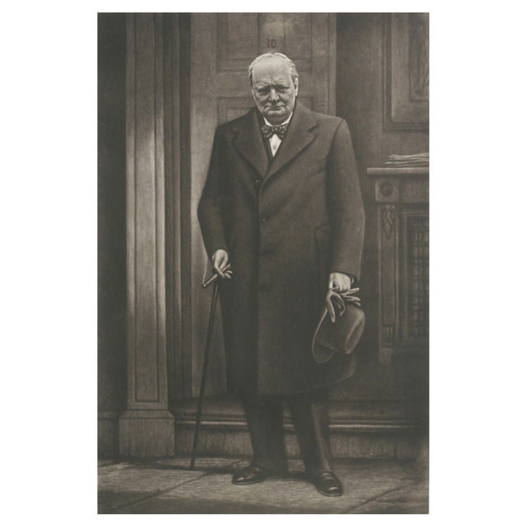 Winston Churchill - Limited Edition Mezzotint