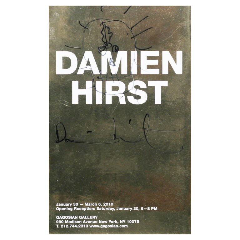 Signed Damien Hirst Drawing