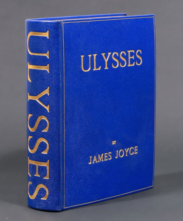 FIRST EDITION, number 611 of 750 copies on handmade paper, of the most celebrated novel of the 20th-century. INSCRIBED AND SIGNED by Joyce on supplied bound-in sheet: 