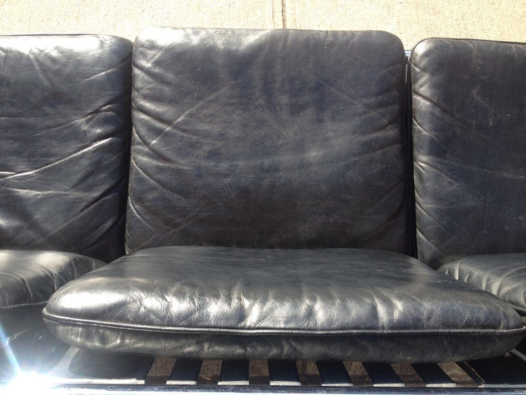 Leather George Nelson Sling Sofa. Herman Miller, c. 1960