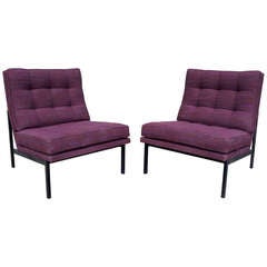 Pair of Florence Knoll Lounge Chairs for Knoll, c. 1960s