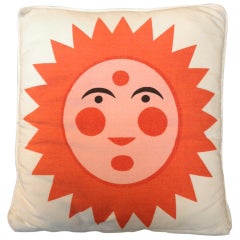 Alexander Girard Sun & Heart Pillow 1961. Herman Miller