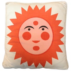 Alexander Girard Sun & Heart Pillow 1961. Herman Miller