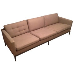 Bronze Base. Florence Knoll Club Sofa. 1960