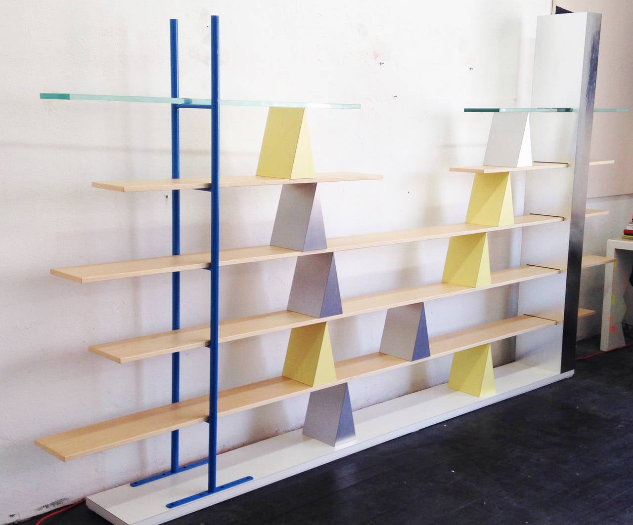 Italian Andrea Branzi Gritti Shelves, Memphis Milano, 1981