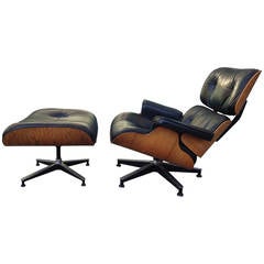 Charles and Ray Eames Lounge Chair with Ottoman for Herman Miller