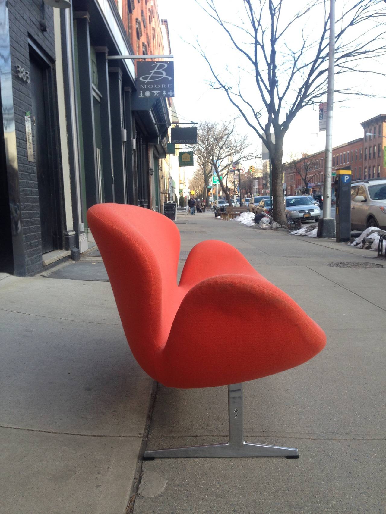 Late 20th Century Arne Jacobsen Swan Settee Fritz Hansen