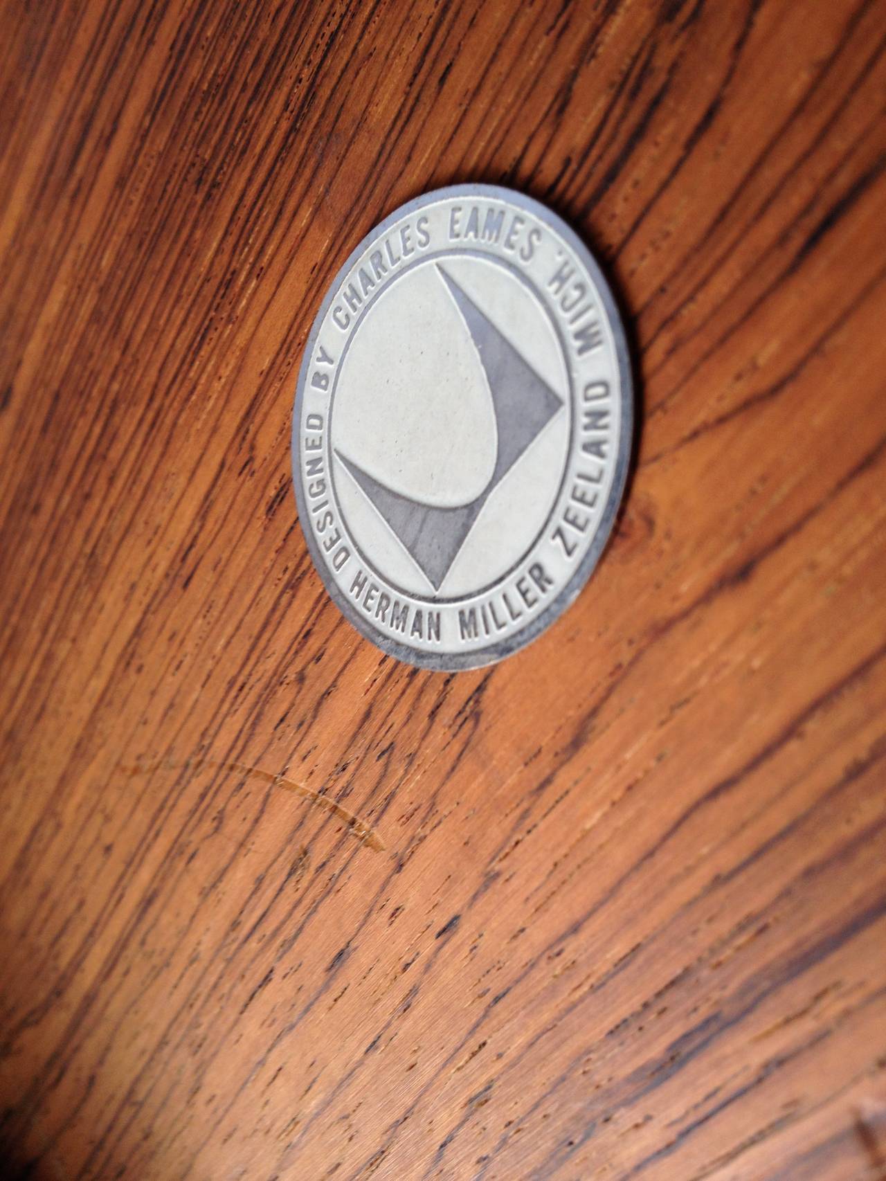 Mid-20th Century Charles & Ray Eames Segmented Base Rosewood Table by Herman Miller, 1964