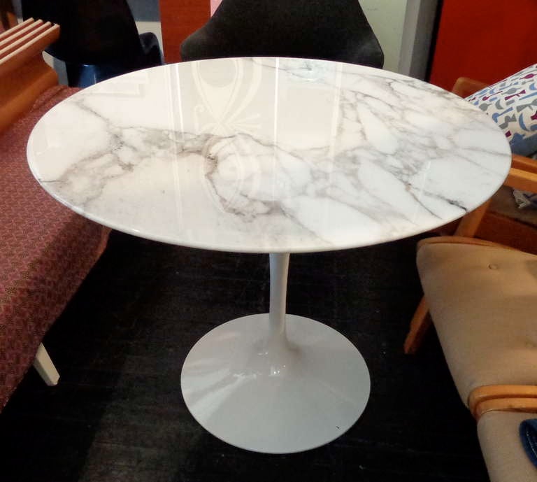 Eero Saarinen 36" Marble Top Tulip Dining Table for Knoll