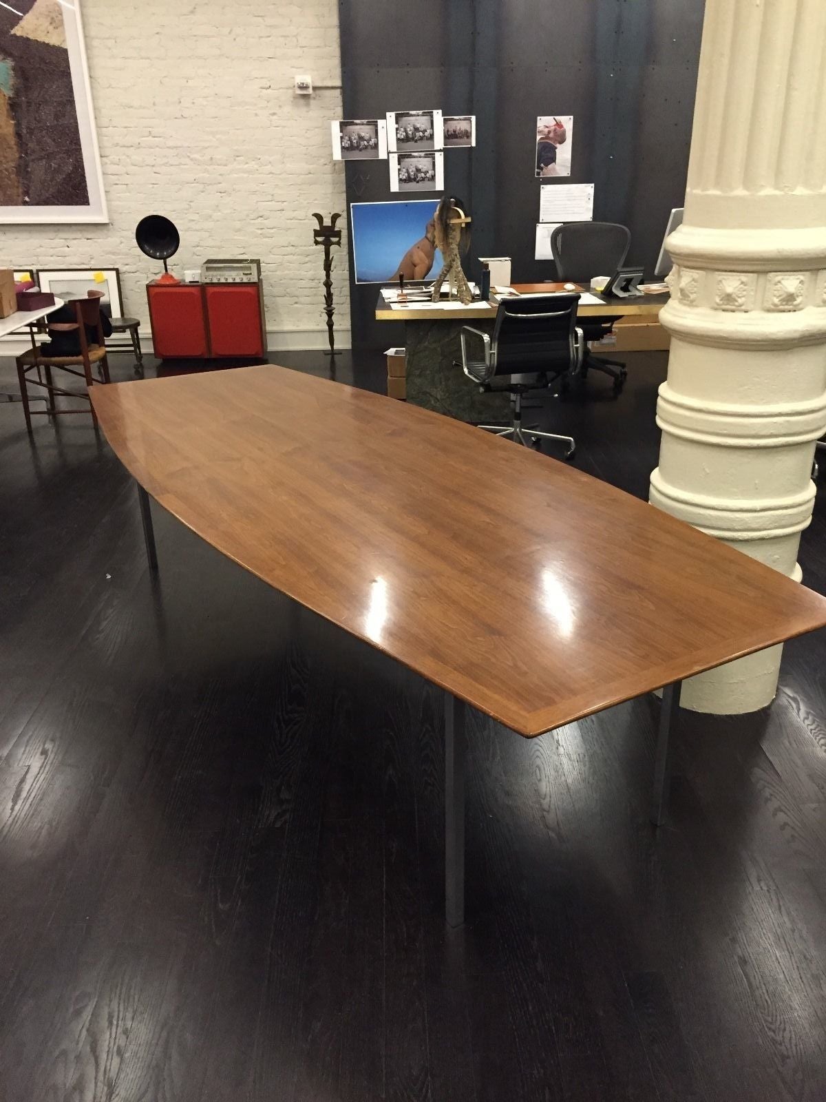 Walnut Boat Table designed by Florence Knoll for Knoll International

117