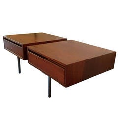Pair of Rare Florence Knoll Model 575 Night Stands, circa 1955