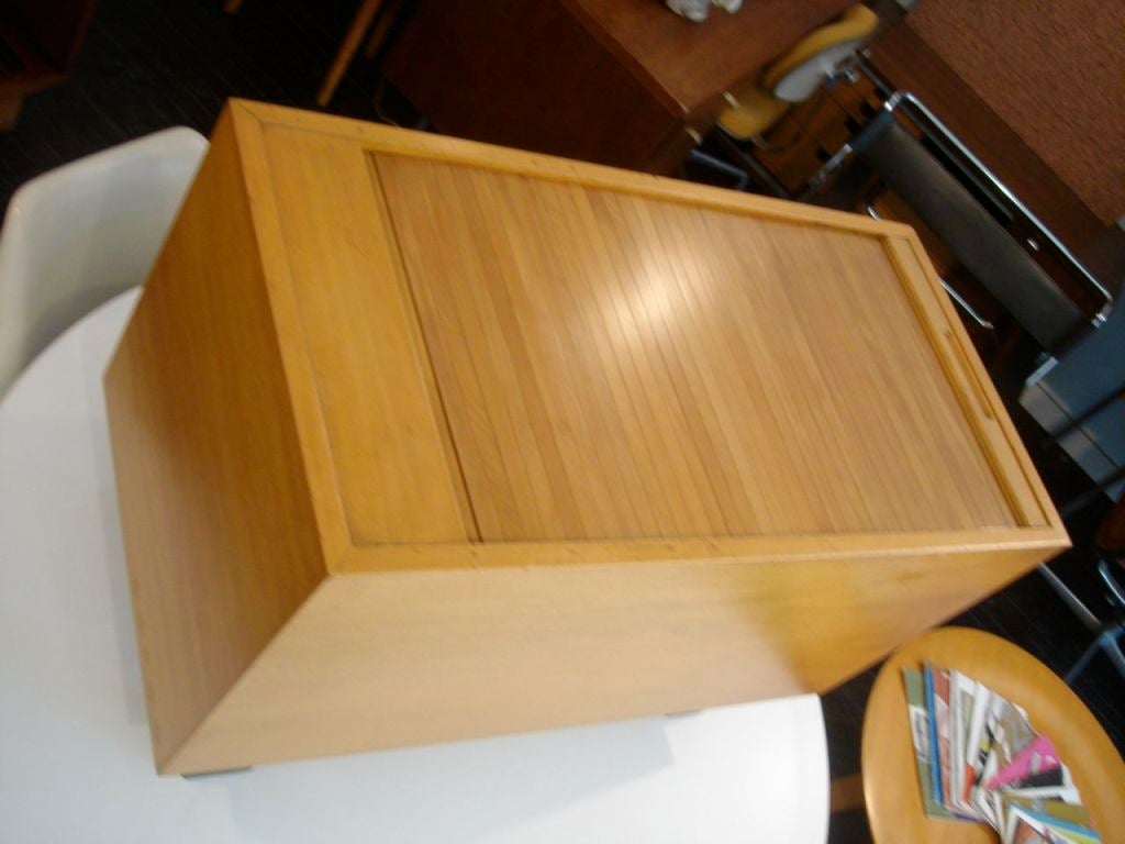 Birch Early George Nelson Herman Miller Roll Top Blanket Chest