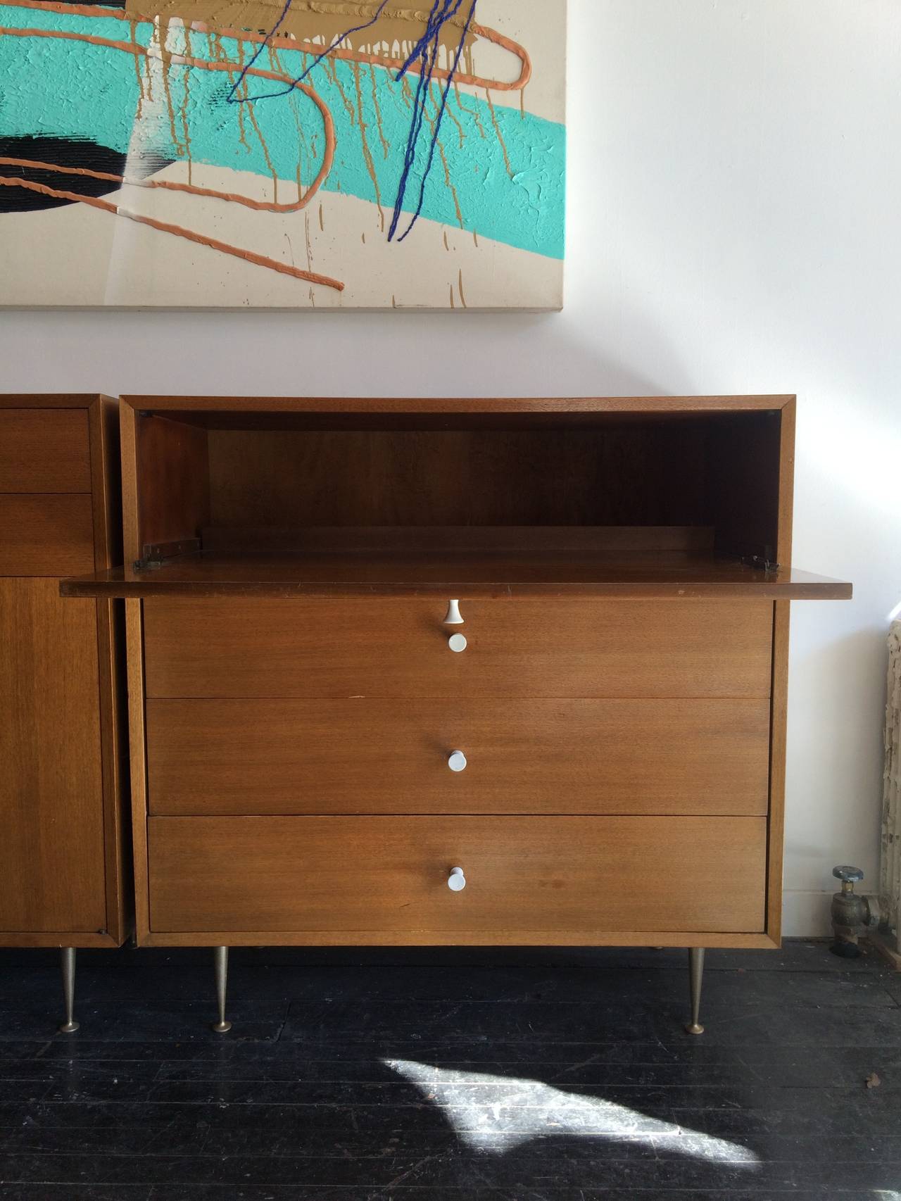 Mid-Century Modern George Nelson BSC with Thin Edge Hardware, Herman Miller, circa 1955