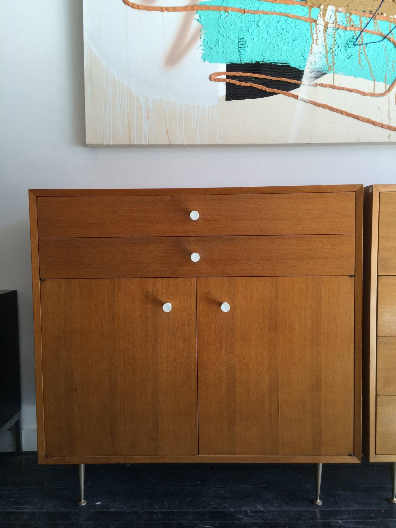 George Nelson BSC with Thin Edge Hardware, Herman Miller, circa 1955 In Good Condition In Brooklyn, NY