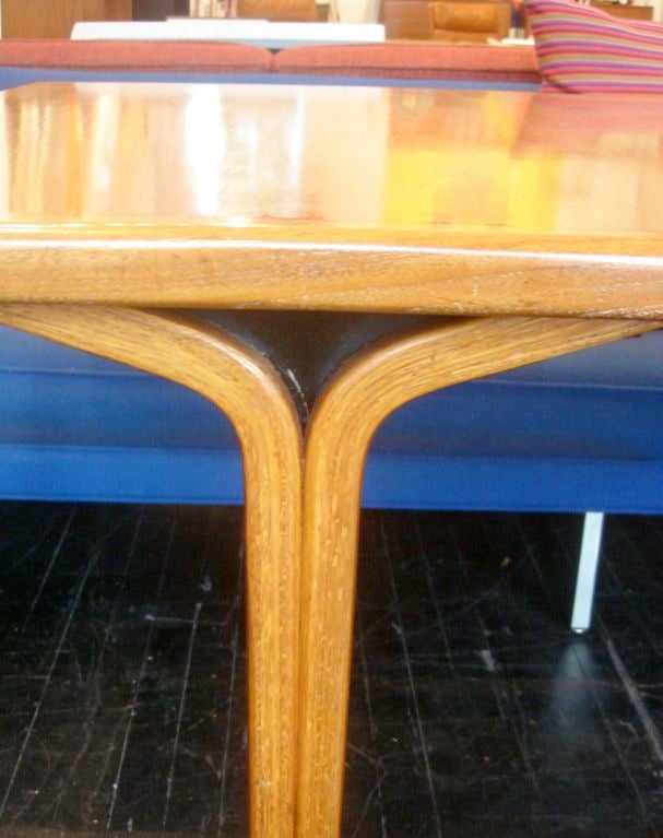 Oak ROBERT DeFUCCIO Dining Table. Knoll International 1970.