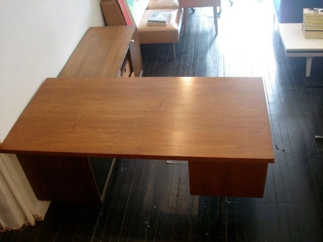 American George Nelson Executive Desk and Return, Herman Miller 1948