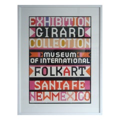 Rare Alexander Girard Folk Art Poster 1981