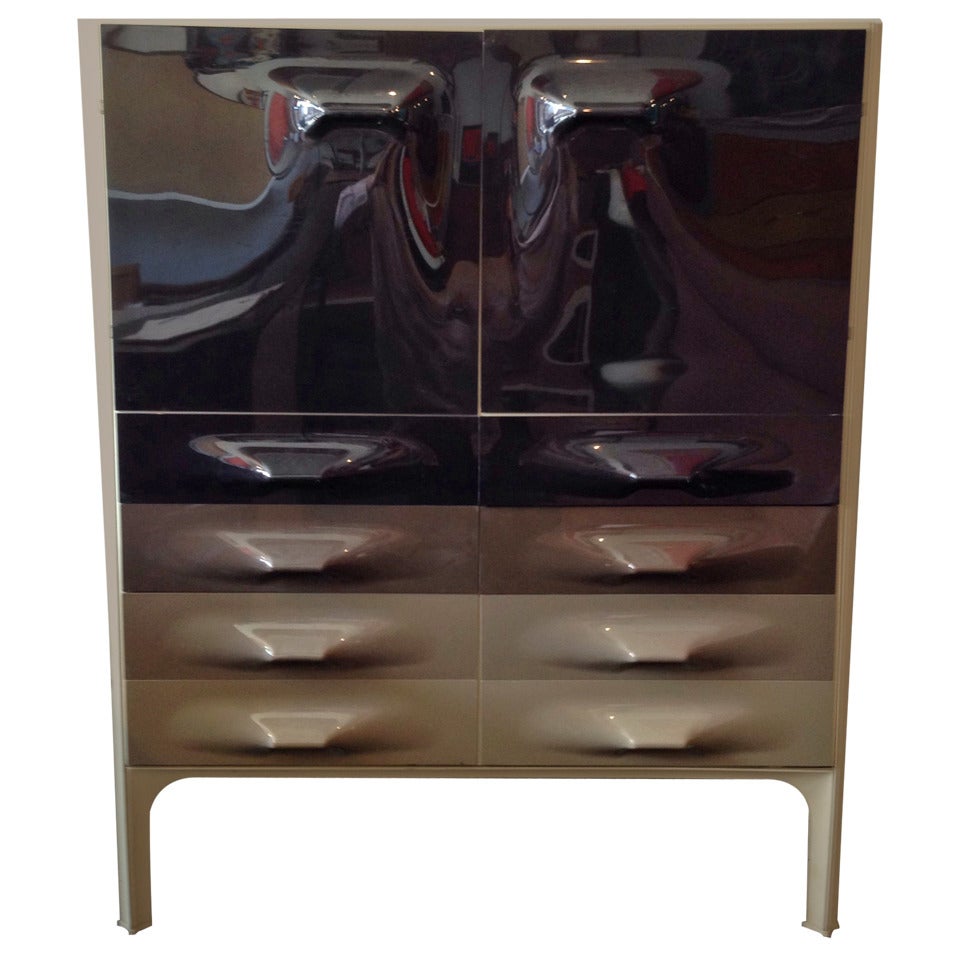 Raymond Loewy DF-2000 Cabinet Compagnie d'Esthetique Industrielle (C.E.I.) France, c. 1960 Mid Century Modern