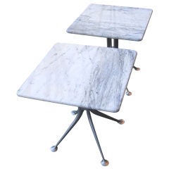 Alexander Girard Marble Side Table Pair Herman Miller 1967