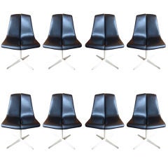 Set of 8 Richard Schultz Dining Chairs