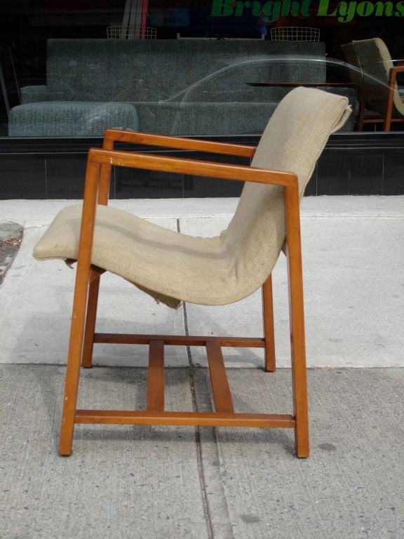 The earliest chair designed by Charles Eames and Eero Saarinen, produced for Kleinhans Music Hall, Buffalo, in 1939. Price is for the pair.