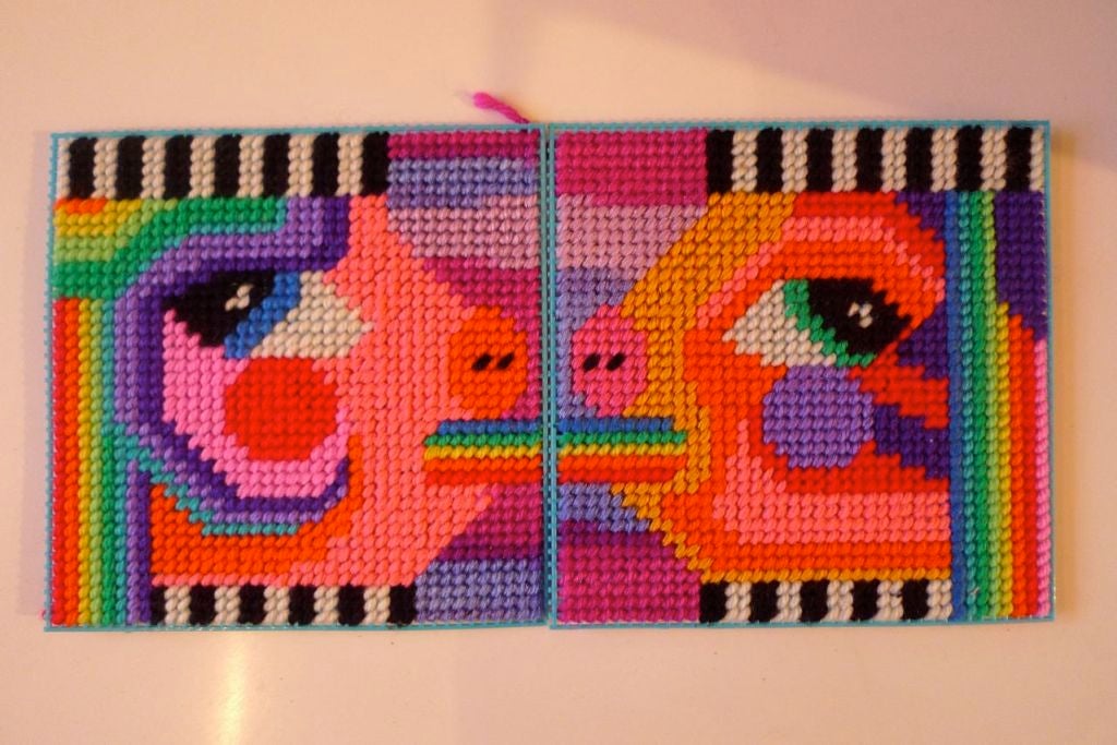 A crochet by Jessica Ciocci of Paper Rad. ( Ben Jones, Jessica Ciocci, Jacob Ciocci ). Paper Rad's work has been shown at the Moma (Automatic Update, 2007), the New Museum, (ArtBase 101, Paper Rad & Matt Barton, 2005), The ArtReview 25 at Phillips