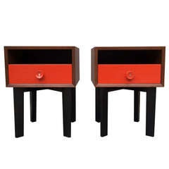 Pair of George Nelson Bedside Tables, Herman Miller, 1948