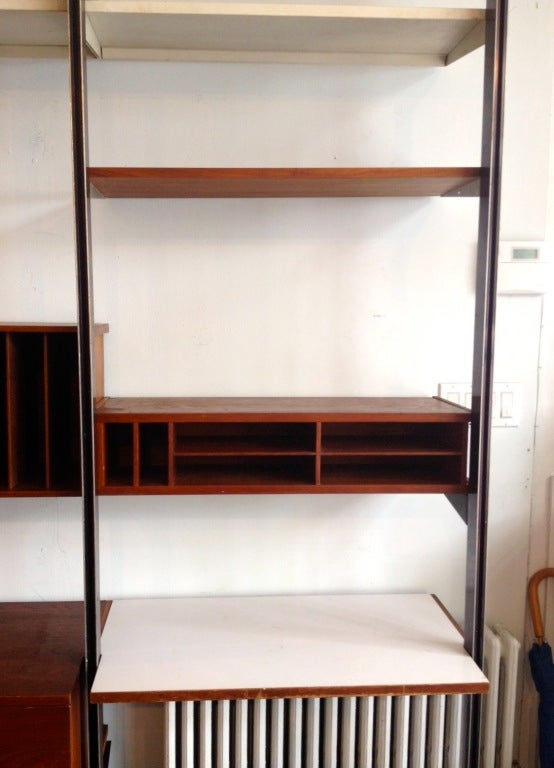 BRIGHT LYONS specializes in George Nelson's CSS storage system of 1959. We currently have over 30 bays available with many different cabinet, lighting, and shelf options. Each bay is usually between $1500 to $2000. Pictured here is only a sample of