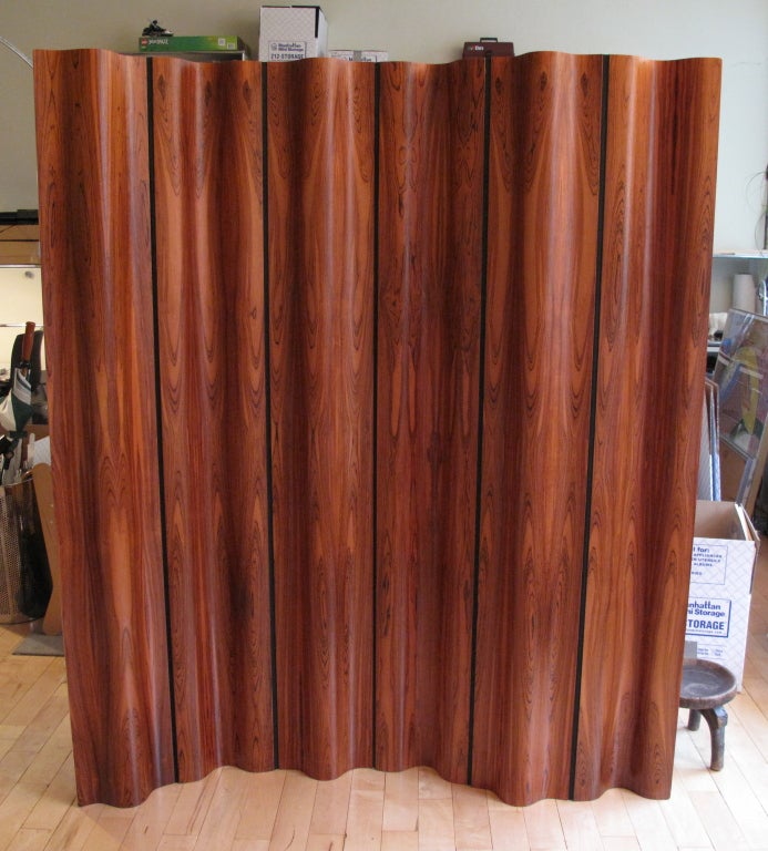 American Eames FSW-6 Limited Edition Molded Plywood Screen in Rosewood.