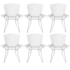 Set of Six Harry Bertoia Side Chairs for Knoll International