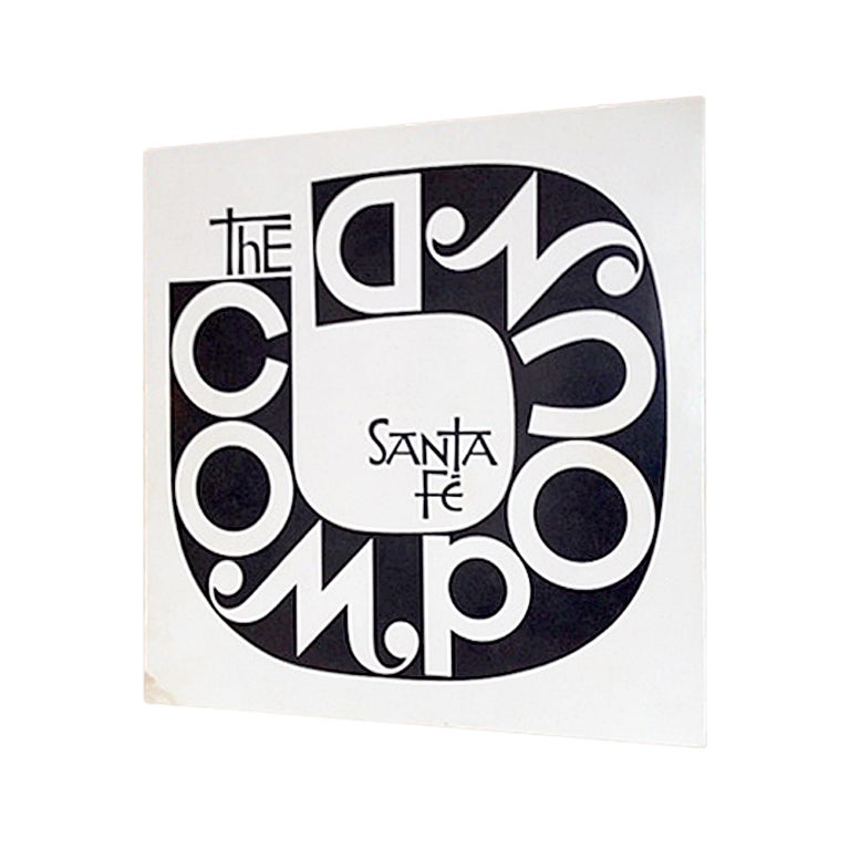 Alexander Girard "The Compound" Santa Fe.  Menu 1968
