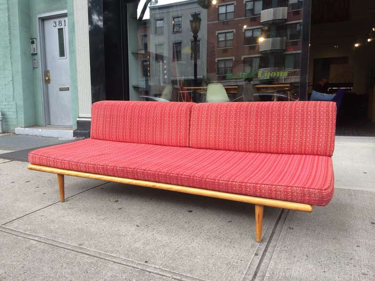 American George Nelson Daybed with Alexander Girard Upholstery, Herman Miller, 1950