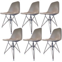 6 Eames Eiffel Tower Dining Chairs for Herman Miller 1952