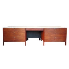 Florence Knoll Chests with Suspended Desk. Knoll 1959