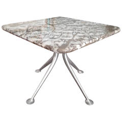 Alexander Girard Side Table with Original Bruno Scuro Marble Herman Miller, 1968