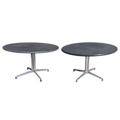 Rare Slate La Fonda Side Tables Designed by Charles and Ray Eames