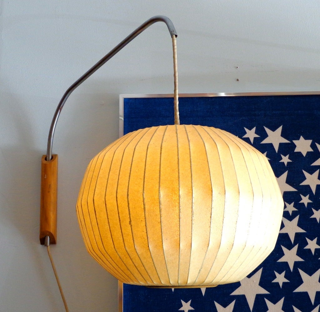 Early wall-mounted bubble lamps designed by George Nelson, produced by Howard Miller.