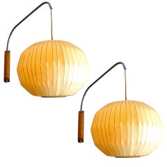 George Nelson Wall Mounted Bubble Lamps 1950 for Howard Miller