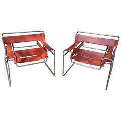 Marcel Breuer Pair of Wassily Chairs, Knoll, 1968